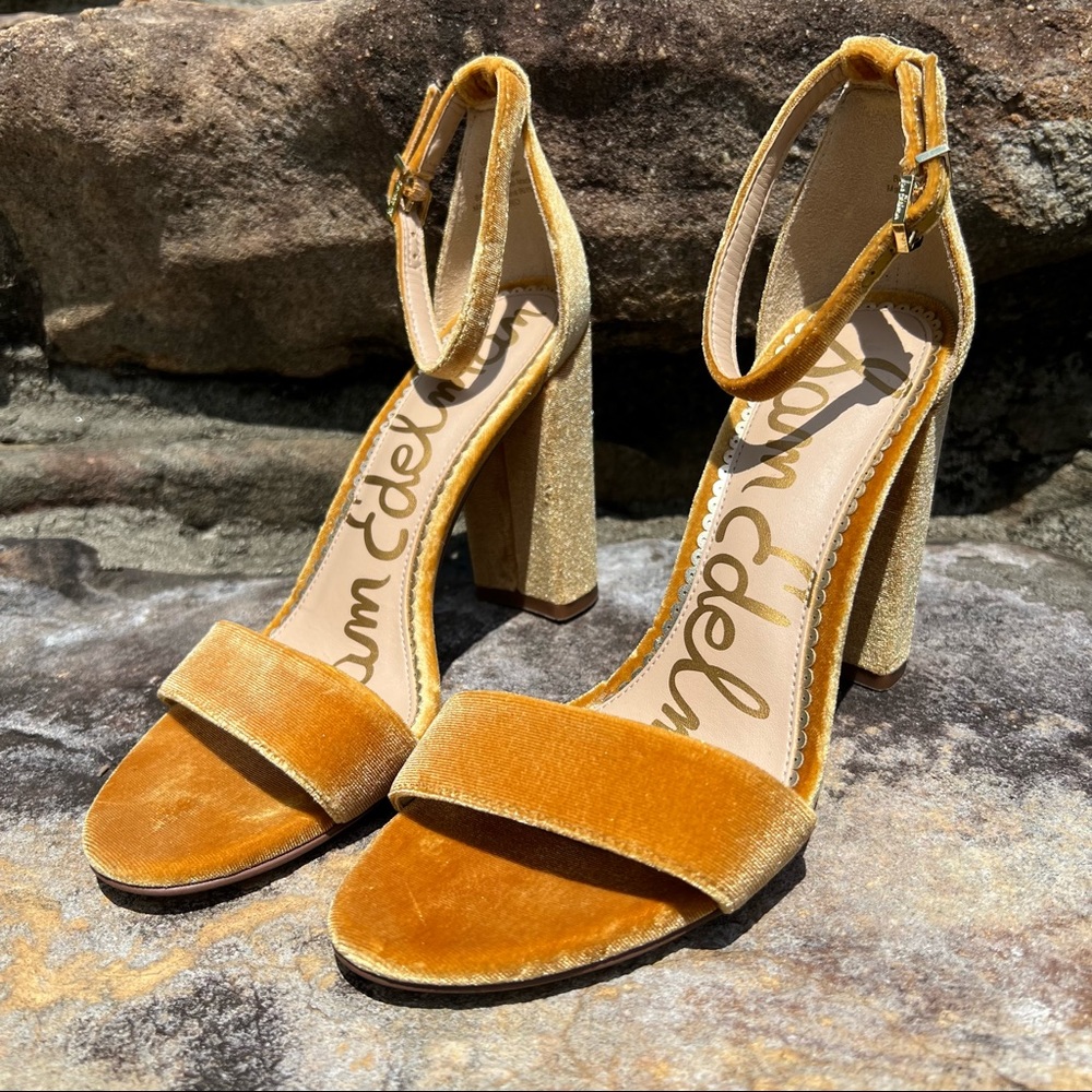 Sam Edelman | Velvet Ankle Strap Sandal | 7.5M